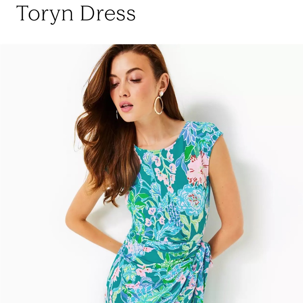 Lilly Pulitzer Blue Floral Dress- NWT